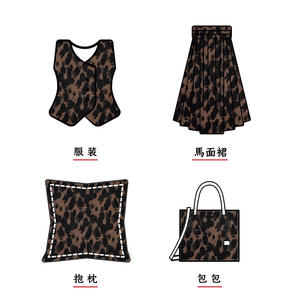 Tessuto Jacquard Vintage Leopardato in Ciniglia 2026, Lussuoso Tessuto Tinto in Filo per Abiti, Cappotti, Cuscini e <span class=keywords><strong>Tende</strong></span> - Product Image 5