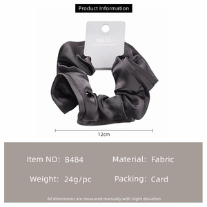 Coleteros de Tela Satinada de Alta Gama, Elegantes, con Borde Enrollado, de 12 cm, para Mujer, Venta al Por Mayor - Product Image 6