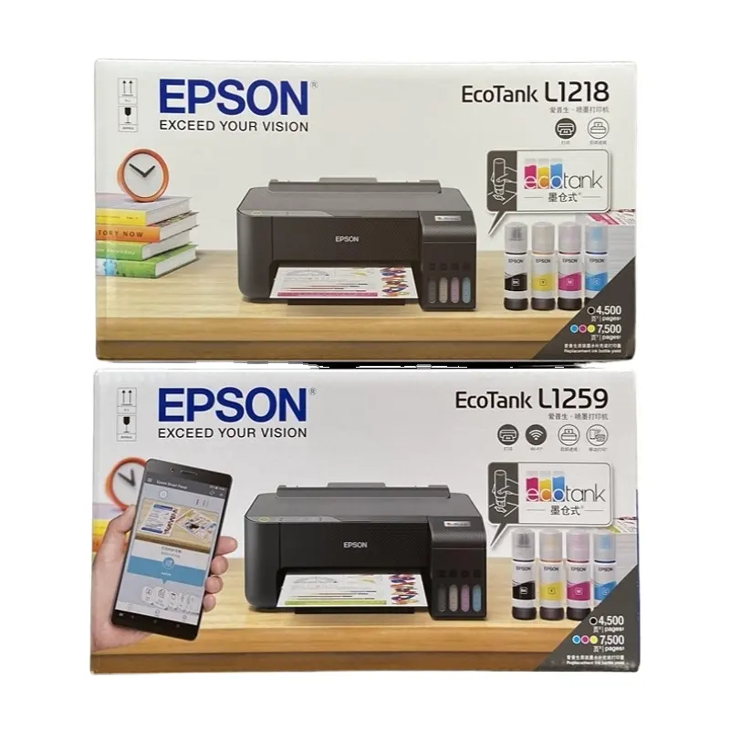 A4 per EPSON L1118/L1218/L1119/L1219 stampante a getto d'inchiostro a colori economica e facile da usare per studenti Home Office File Photo printer