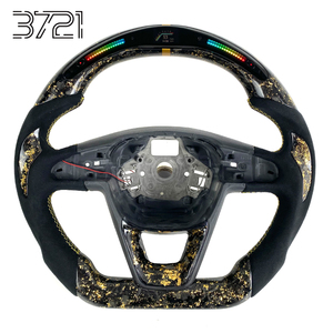 Volante Deportivo de Cuero y Fibra de Carbono Forjado para Seat Leon 5F Cupra FR Ibiza Ateca Arona, Interior 2013-2020 - Product Image 1