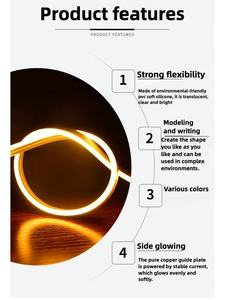 Bande lumineuse néon 5M à <span class=keywords><strong>prix</strong></span> d'usine, étanche IP65, pour extérieur, RVB, néon flexible personnalisé, enseigne lumineuse néon - Product Image 2