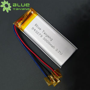 Personnalisé OEM/ODM Lipo 943279 3.7v 3000mah lithium lipo batterie lp 3.7v 3000mah lithium polymère batterie - Product Image 1