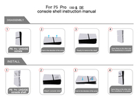 Coques de remplacement KJH pour PS5 Pro DE – Vente en gros usine – Coques de protection et de refroidissement pour consoles de jeu, couleurs disponibles