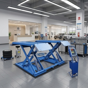 Lève-<span class=keywords><strong>voiture</strong></span> hydraulique à ciseaux mobile à hauteur moyenne, robuste, certifié CE pour <span class=keywords><strong>garage</strong></span> et atelier - Product Image 1