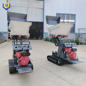 Gratis bezorging Tuinbouw Mini <span class=keywords><strong>Loader</strong></span> 500KG Kleine Rups Dumper met Heffunctie Track Mini Dumper - Product Image 3