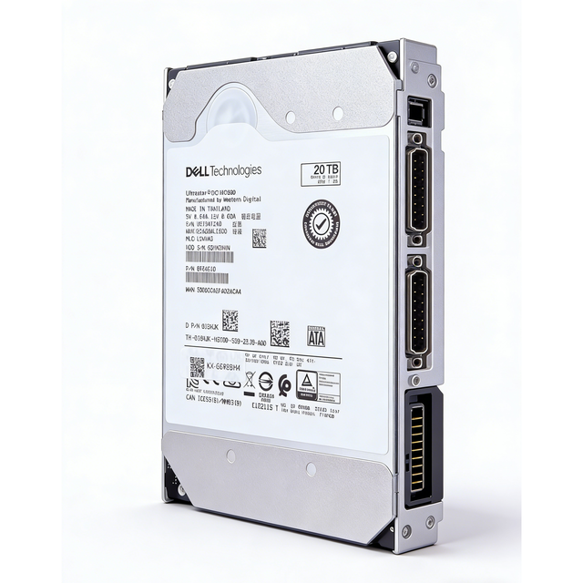 NewDell 20TB SATA WUH722420ALE600/US7SAT240 6Gb/s 7.2K 512e 3.5" Enterprise HDD | Digital Ultrastar DC HC580 for Server & NAS