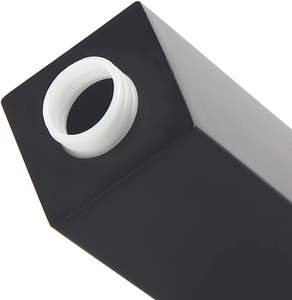 Dispenser di sapone per piatti nero opaco per cucina con pompa <span class=keywords><strong>in</strong></span> acciaio inossidabile, Dispenser di sapone <span class=keywords><strong>liquido</strong></span> riutilizzabile moderno <span class=keywords><strong>in</strong></span> <span class=keywords><strong>vetro</strong></span> da 12 once - Product Image 2