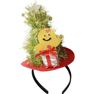LOWOSAIWOR Diadema Unisex Hecha a Mano con Diseño <span class=keywords><strong>de</strong></span> Papá Noel, Bastón <span class=keywords><strong>de</strong></span> Caramelo, Asta <span class=keywords><strong>de</strong></span> Reno y Alce Adorable para Árbol <span class=keywords><strong>de</strong></span> Navidad, Fiestas y Festivales - Product Image 3