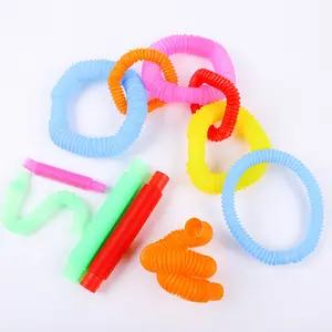 Diy感官工具彩色流行管减压管烦躁玩具Pp烦躁玩具儿童拉伸