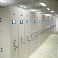Système d'étagères mobiles intelligentes électriques en métal pour le stockage de documents en bibliothèque et en archives