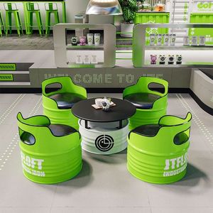 Gió công nghiệp sáng tạo xô dầu sofa <span class=keywords><strong>Bar</strong></span> bàn ghế BBQ trà sữa cửa hàng đàm phán khu vực bàn trà - Product Image 1