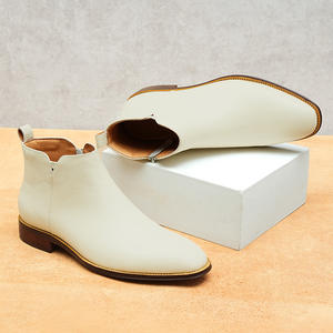 Bottes Balmoral en cuir pour homme, texture poncée à la main, style Amish, en coton, pour le travail, couleur unie, spécialité Mates, imperméables et antidérapantes - Product Image 2