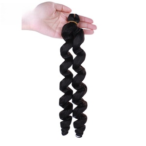 YUNSEN Mèches <span class=keywords><strong>de</strong></span> cheveux synthétiques africains pour crochet, boucles printanières, ondulations lâches, 22'', <span class=keywords><strong>Modèle</strong></span> YS-26419-02 - Product Image 6
