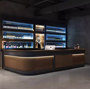 Mostrador de Bar de estilo industrial vintage Estación de pago industrial rústica para muebles de bar retro de diseño de tienda - Product Image 4