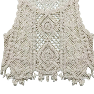 Robe d'été pour femmes, personnalisation, débardeurs, design de mode, <span class=keywords><strong>crochet</strong></span> fait main, fleur, pull en cachemire, <span class=keywords><strong>gilet</strong></span> - Product Image 6