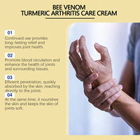 Crème articulaire au curcuma et au venin d'abeille à marque privée pour le cou, le dos et le corps - Unisexe, absorption rapide, usage externe, crème de massage pour les articulations