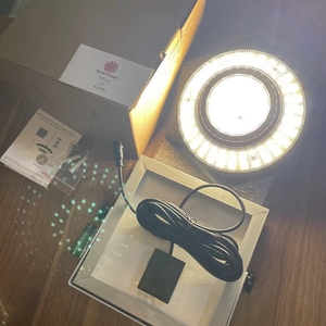 Plafonnier solaire 288 LED, lampe suspendue intérieure/extérieure, double couleur, étanche IP65, télécommande, éclairage solaire pour hangar, maison - Product Image 5