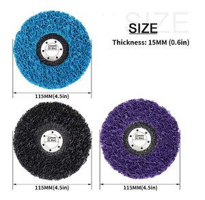Outil de nettoyage de meule d'angle de meulage de moulinet en poly humide ou sec de 4.5 pouces polissage pour enlever la rouille. - Product Image 6