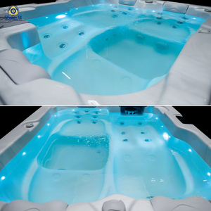 <span class=keywords><strong>Spa</strong></span> d'hydrothérapie en acrylique durable certifié CE, 3 places, massage complet du corps, OEM/ODM personnalisable - Product Image 2