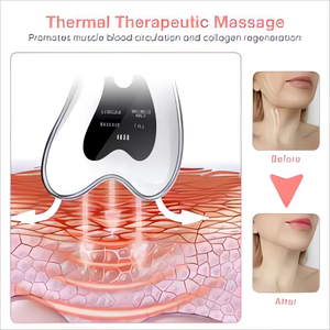 Heated Electric Gua Sha Massager for Face and Body Scraping, Lymphatic Drainage and Portable Beauty Care - Product Image 4