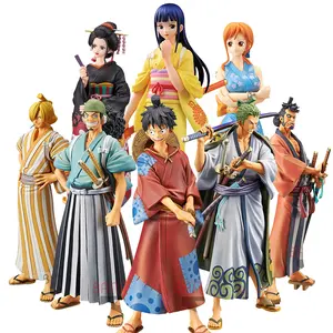 20 Styles Ruffy Nami Zoro Sanji Gesetz Anime Figur Modells ammlung Spielzeug 10 ~ 15cm