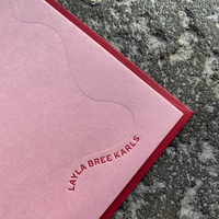Invitations de mariage personnalisées de haute qualité en coton, impression typographique, texte en relief, liste des invités, menu, carte cadeau