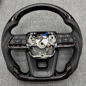 Volant de voiture noir piano pour <span class=keywords><strong>Toyota</strong></span> Land Cruiser Camry Hiace Corolla Hilux Fortuner Rav4 GR Lc76 LC300 Accessoires de voiture - Product Image 1