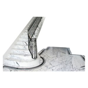 Pierre de course d'escalier en marbre blanc, antidérapant mat, carsara blanc, importé du japon - Product Image 4