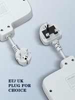 LDNIO SC2413 Puerto USB UE/Reino Unido EE. UU. Cable de extensión Adaptador de enchufe múltiple eléctrico Protección contra sobretensiones Toma de corriente universal