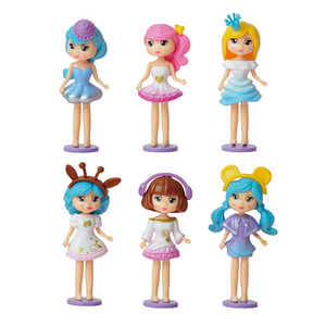 Mini figurines d'hôtesse de l'air en sachets surprises avec 6 types et accessoires vestimentaires, ensemble de figurines surprise, jouet de jeu d'imitation pour enfants, cadeau pour la maison - Product Image 2