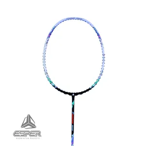 Nhà Máy Trực Tiếp Đến Tùy Chỉnh 5U/78G 6.8Mm Trục 30lbs Độ Cứng Chuyên Nghiệp <span class=keywords><strong>Graphite</strong></span> Carbon Cầu Lông Vợt PU Grip Cho Ưu - Product Image 4