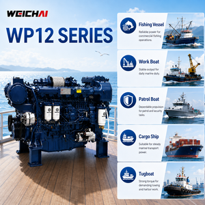 <span class=keywords><strong>Moteur</strong></span> diesel marin turbocompressé 6 cylindres WEICHAI série WP12 258-405 kW <span class=keywords><strong>350</strong></span>-550 <span class=keywords><strong>CV</strong></span> 1500-2100 tr/min pour bateaux de pêche et offshore - Product Image 2