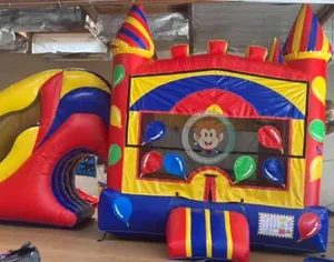 Casa comercial do salto casa inflável combinado do balão casa do salto casa do salto com corrediça