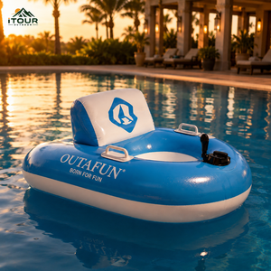 Flotador Inflable Motorizado para Piscina, Flotador Eléctrico Individual para Piscina y Lago, en Oferta - Product Image 3