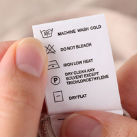 Etiquettes d'entretien et de lavage Etiquettes Rfid Uhf Etiquettes de vêtements Passive Rfid Etiquette de vêtements Etiquette Rfid Textil pour vêtements