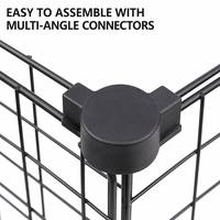 Cage pour animaux de compagnie sur mesure, extra large, robuste, avec 4 roulettes pivotantes à double verrouillage, pour chiens, intérieur/extérieur, enclos de sécurité