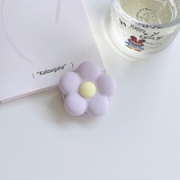Support de téléphone de bureau en silicone à motif floral color-block Dopamine, style coréen super tendance, pour fixation magnétique