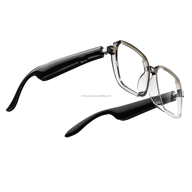 Smart Audio Glasses AI Assistance Lightweight Touch Smart Glasses Wireless BT6.0 Dual Speaker Magnetic Charging Full Frame Gafas