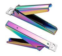 Coupe-ongles en acier inoxydable de qualité salon avec logo personnalisé, coupe-ongles colorés pour manucure et pédicure