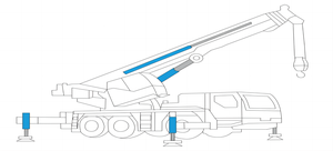 Cylindre hydraulique télescopique personnalisé <span class=keywords><strong>à</strong></span> 5 étages de <span class=keywords><strong>80</strong></span> tonnes, <span class=keywords><strong>piston</strong></span> <span class=keywords><strong>à</strong></span> double effet de 1500 mm pour système de levage de grue de camion - Product Image 6