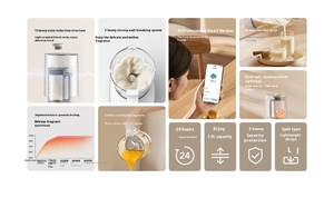 Xiaomi Mijia เครื่องปั่น S2 1.5L เสียงรบกวนต่ำอัจฉริยะเครื่องปั่นน้ำผลไม้ MJPBJ02DEM - Product Image 3