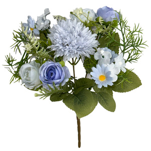 <span class=keywords><strong>Bouquet</strong></span> <span class=keywords><strong>de</strong></span> <span class=keywords><strong>fleurs</strong></span> artificielles en soie, roses et hortensias mélangés, pour centre <span class=keywords><strong>de</strong></span> table, décoration <span class=keywords><strong>de</strong></span> fête et <span class=keywords><strong>de</strong></span> mariage - Product Image 2