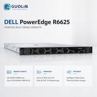 Serveur rack Dell PowerEdge R6625 1U d'origine, neuf, double processeur AMD EPYC 9004, DDR5, NVMe, serveur de base de données d'entreprise, serveur cloud