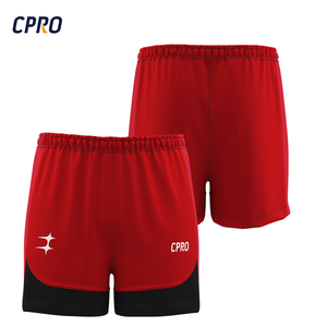 Grosir luar biasa desain baru kustom tahan air poliester celana pendek olahraga peregangan set sepak bola - Product Image 1
