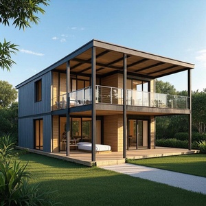 Villa Mobile Prefabbricata Moderna e Lussuosa in Acciaio, Struttura Espandibile, Montaggio Rapido - Product Image 1