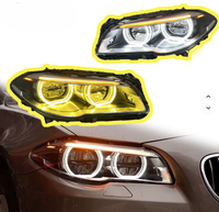 Nuevo Faro Delantero Bicolor para Serie 3 F30 F35, Luz Diurna de 6000K, 2011-2017, 12V, 6000 lm, Estilo Ojos de Ángel