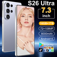 Teléfono Celular S26 Ultra 5G con Pantalla Full HD de 7.3 Pulgadas, Sistema Android 15, Desbloqueado para Viajes de Negocios