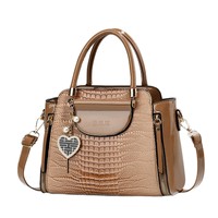 Sac fourre-tout pour femme en cuir gaufré crocodile, sac à bandoulière multi-compartiments, sac de navettage, vente en gros