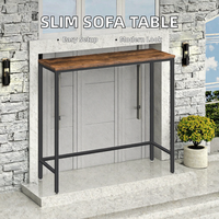 Mesa de sofá consola de metal fino personalizada OEM diseño rústico para comedor y hotel pasillo Delgado entrada muebles para el hogar detrás del sofá