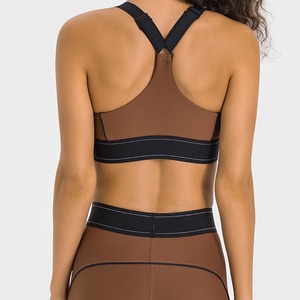 Primavera stagione Yoga allenamento set <span class=keywords><strong>reggiseno</strong></span> Yoga abbigliamento Fitness Push up con <span class=keywords><strong>fascia</strong></span> elastica regolabile Sexy posteriore <span class=keywords><strong>reggiseno</strong></span> sportivo per le donne - Product Image 2